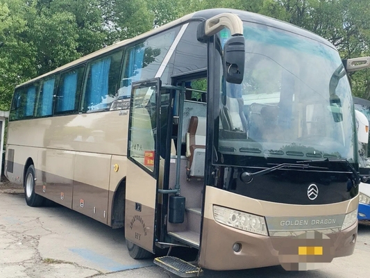 Suspensi Airbag Bus Penumpang Bekas 47 Kursi Mesin Yuchai Pintu Tunggal 2nd Hand Golden Dragon XML6113