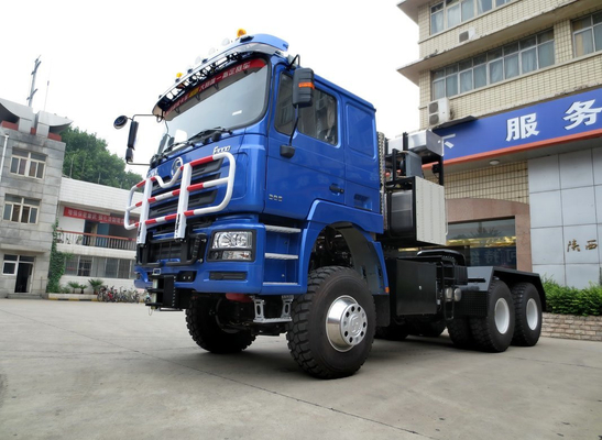 Traktor Truk Digunakan 6 * 6 Full Drive Shacman Prime Mover Cummins 600hp Mesin Dengan 10 Ban