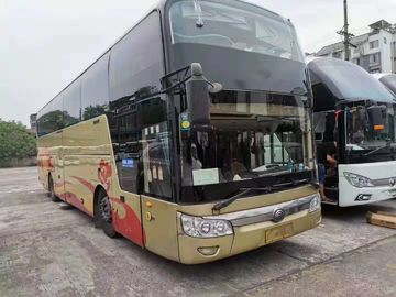 100km / H Max Speed ​​Digunakan Yutong Bus Satu Setengah Decker 50 Kursi 2011 Tahun