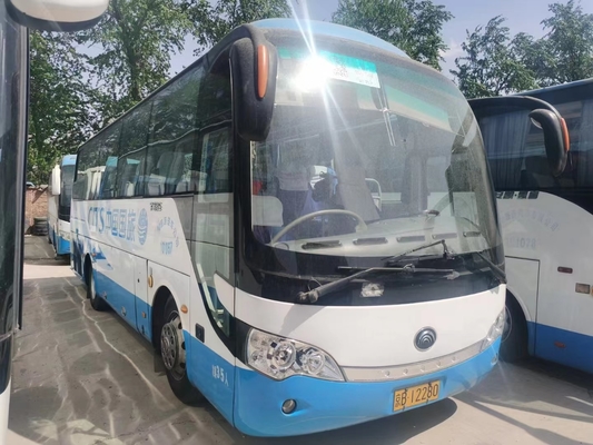 Pelatih 35-40 Kursi Bus Drive Tangan Kanan Digunakan Pelatih Penumpang Yutong ZK6858